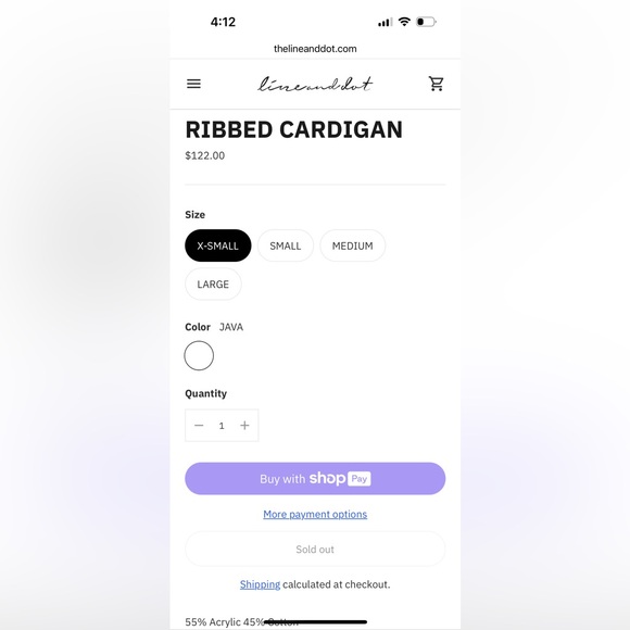 Line and Dot Long Ribbed Cardigan - Picture 10 of 10
